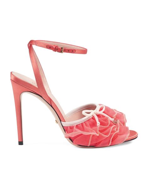 gucci tulle sandals|authentic Gucci sandals women.